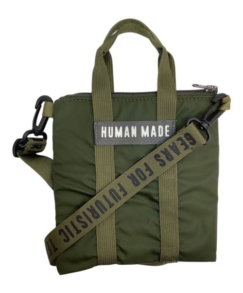 HUMAN MADE（ヒューマンメイド）HUMAN MADE (ヒューマンメイド) ミニショルダーヘルメットバッグ オリーブの古着・服飾アイテム