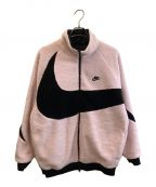 NIKEナイキ）の古着「BIG SWOOSH BOA JACKET」｜ピンク