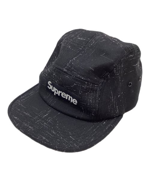 SUPREME（シュプリーム）SUPREME (シュプリーム) Broken Tweed Camp Cap ブラックの古着・服飾アイテム