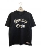 stussyステューシー）の古着「メッシュTシャツ」｜ブラック