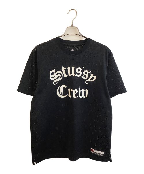 stussy（ステューシー）stussy (ステューシー) メッシュTシャツ ブラック サイズ:XLの古着・服飾アイテム