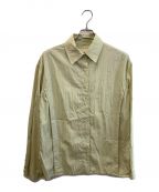 TODAYFULトゥデイフル）の古着「Sidetuck Silky Shirts」｜カーキ