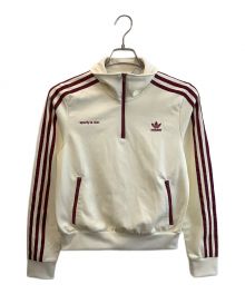 adidas×sporty&rich（アディダス×スポーティーアンドリッチ）の古着「ハーフジップ トラックジャケット」｜アイボリー