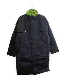 WOOLRICH（ウールリッチ）の古着「GORE-TEX 2レイヤーパッドハンティングコート」｜ネイビー