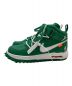 NIKE (ナイキ) OFFWHITE (オフホワイト) ハイカットスニーカー グリーン サイズ:25.5 未使用品：16000円