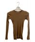 ADAM ET ROPE' FEMME（アダムエロペファム）の古着「GIZA HIGH GAUGE RIB KNIT PULLOVER」｜ブラウン