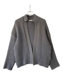 LIDnM（リドム）の古着「LILY YARN KNIT BLOUSON」｜シェードグレー