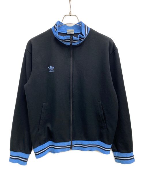 adidas（アディダス）adidas (アディダス) トラックジャケット ブラック×ライトブルー サイズ:JASPO Oの古着・服飾アイテム