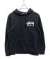 stussy（ステューシー）の古着「プルオーバーパーカー」｜ブラック