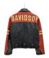 HARLEY-DAVIDSON (ハーレーダビッドソン) ライダースジャケット ブラック×レッド サイズ:M：12800円