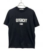 GIVENCHYジバンシィ）の古着「デストロイロゴTシャツ」｜ブラック