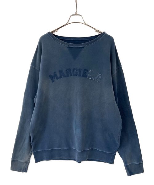 Maison Margiela（メゾンマルジェラ）Maison Margiela (メゾンマルジェラ) オーバーダイロゴスウェット インディゴ サイズ:Sの古着・服飾アイテム