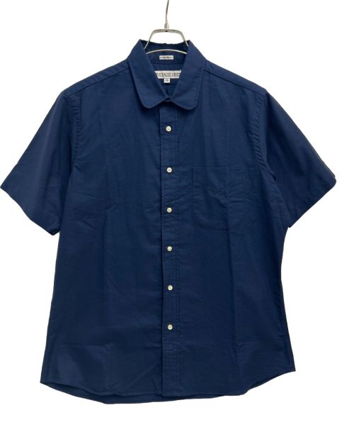 INDIVIDUALIZED SHIRTS（インディビジュアライズドシャツ）INDIVIDUALIZED SHIRTS (インディビジュアライズドシャツ) BEAMS (ビームス) 半袖シャツ ブルー サイズ:16の古着・服飾アイテム