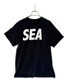 WIND AND SEA（ウィンド アンド シー）の古着「ロゴ クルーネック Tシャツ」｜ブラック