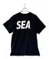 WIND AND SEA（ウィンダンシー）の古着「ロゴ クルーネック Tシャツ」｜ブラック