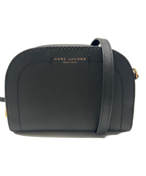 MARC JACOBS（マークジェイコブス）MARC JACOBS (マークジェイコブス) レザークロスボディショルダーバッグ ブラックの古着・服飾アイテム