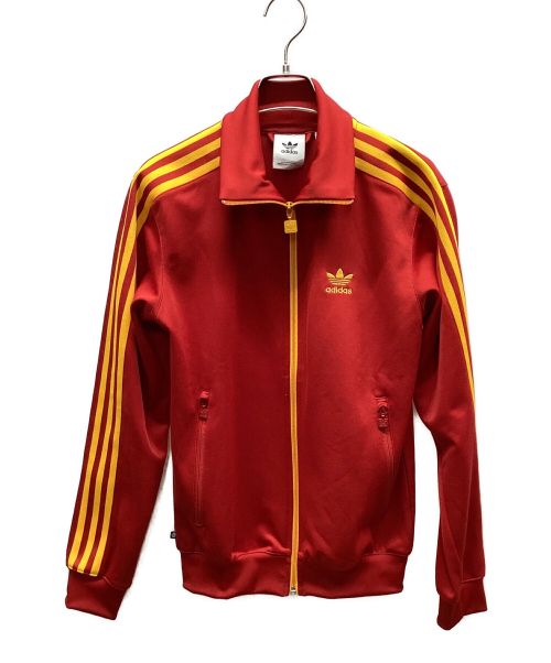 adidas（アディダス）adidas (アディダス) ベッケンバウアートラックジャケット レッド サイズ:S 未使用品の古着・服飾アイテム