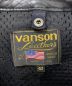 中古・古着 VANSON (バンソン) レザーライダースジャケット ブラック サイズ:42：17800円