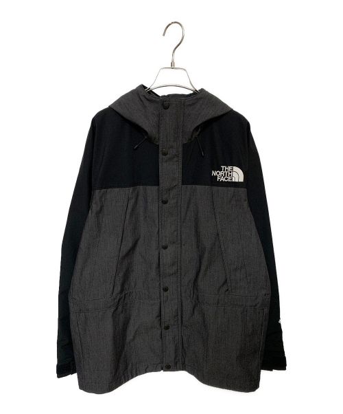 THE NORTH FACE（ザ ノース フェイス）THE NORTH FACE (ザ ノース フェイス) マウンテンライトデニムジャケット ブラック×グレー サイズ:Mの古着・服飾アイテム