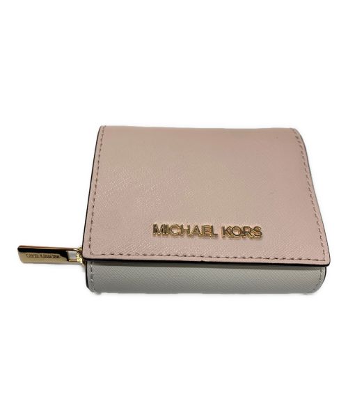 MICHAEL KORS（マイケルコース）MICHAEL KORS (マイケルコース) 3つ折り財布 ピンクの古着・服飾アイテム