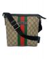 GUCCI（グッチ）の古着「GGスプリーム ショルダーバッグ」｜ベージュ×ブラック