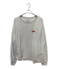 FACETASM（ファセッタズム）の古着「SWITCHED XXL SWEAT SHIRT」｜ホワイト