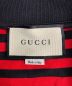 中古・古着 GUCCI (グッチ) ポロシャツ レッド×ブラック サイズ:XL：14000円