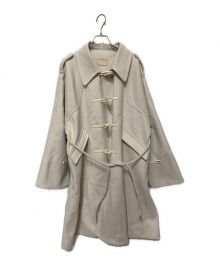 willfully（ウィルフリー）の古着「tent toggle jersey melton various midi coat」｜アイボリー