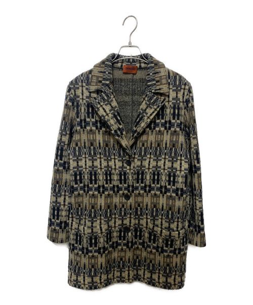 missoni（ミッソーニ）MISSONI (ミッソーニ) 古着コート ベージュ サイズ:44の古着・服飾アイテム