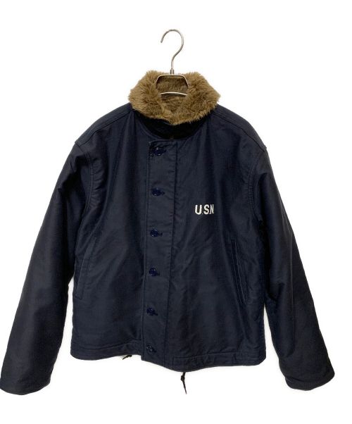 HOUSTON（ヒューストン）HOUSTON (ヒューストン) 5N‐1x N‐1 DECKJACKET ネイビー サイズ:38の古着・服飾アイテム