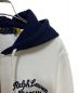 POLO RALPH LAUREN (ポロ・ラルフローレン) ジップパーカー ホワイト×ネイビー サイズ:XS 未使用品：9800円