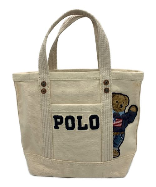 POLO RALPH LAUREN（ポロ・ラルフローレン）POLO RALPH LAUREN (ポロ・ラルフローレン) ポロベアトートバッグ ベージュの古着・服飾アイテム