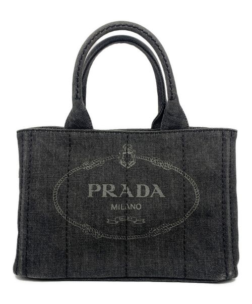 PRADA（プラダ）PRADA (プラダ) カナパ ハンドバッグ ブラックの古着・服飾アイテム