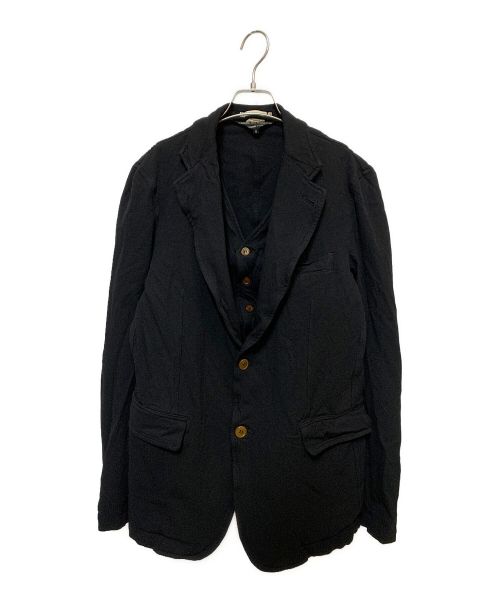 BLACK COMME des GARCONS（ブラック コムデギャルソン）BLACK COMME des GARCONS (ブラック コムデギャルソン) ジャケット ブラック サイズ:Ｍの古着・服飾アイテム