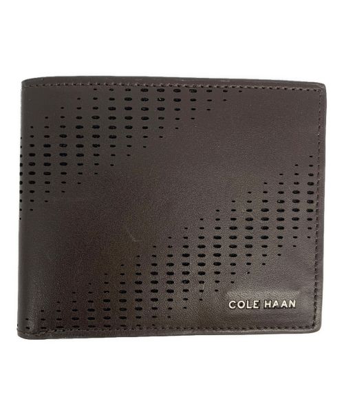 COLE HAAN（コールハーン）COLE HAAN (コールハーン) スエード ワシントン パーフォレーション ビルフォールド mens. ブラウンの古着・服飾アイテム