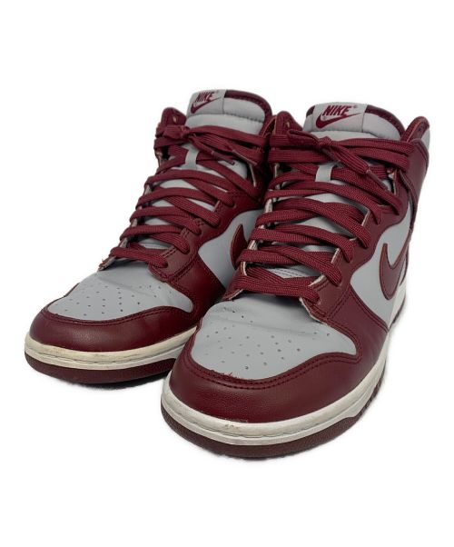 NIKE（ナイキ）NIKE (ナイキ) DUNK HIGH RETRO ボルドー×グレー サイズ:US8の古着・服飾アイテム