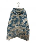 WIND AND SEAウィンド アンド シー）の古着「tie-dye Hoodie」｜ブルー×グレー