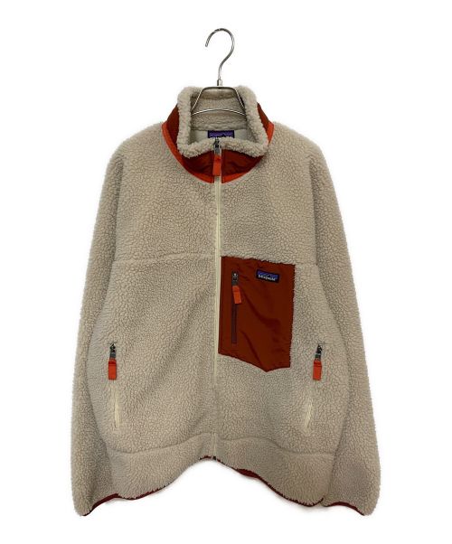 Patagonia（パタゴニア）Patagonia (パタゴニア) Classic Retro-X Jacket ベージュ×レッド サイズ:Lの古着・服飾アイテム