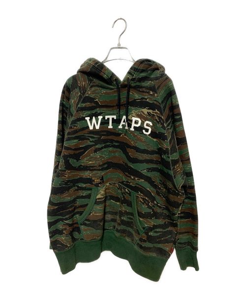 WTAPS（ダブルタップス）WTAPS (ダブルタップス) カモフーディプルオーバーパーカー グリーン×ブラウン サイズ:Mの古着・服飾アイテム