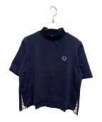 FRED PERRYフレッドペリー）の古着「モックネックTシャツ」｜ネイビー