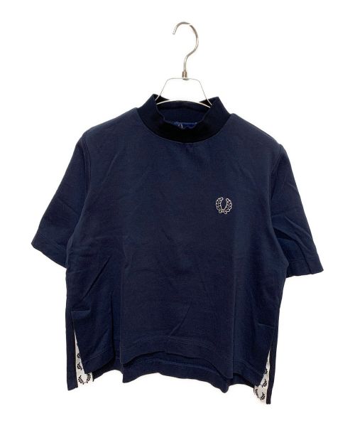 FRED PERRY（フレッドペリー）FRED PERRY (フレッドペリー) モックネックTシャツ ネイビー サイズ:10の古着・服飾アイテム