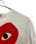 COMME des GARCONS (コムデギャルソン) Tシャツ ホワイト×レッド サイズ:L：5000円