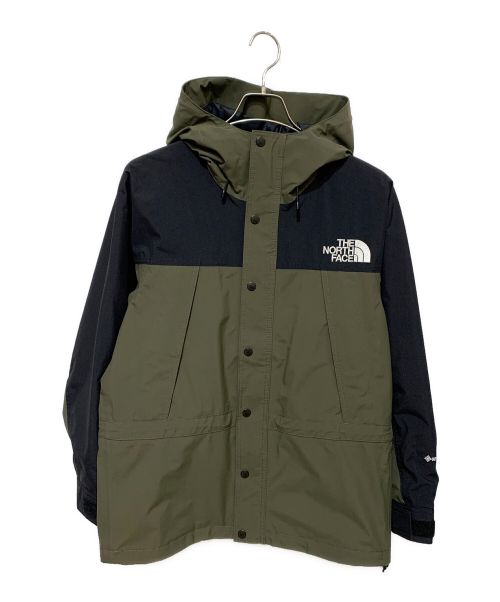 THE NORTH FACE（ザ ノース フェイス）THE NORTH FACE (ザ ノース フェイス) マウンテンライトジャケット ブラック×カーキ サイズ:Sの古着・服飾アイテム