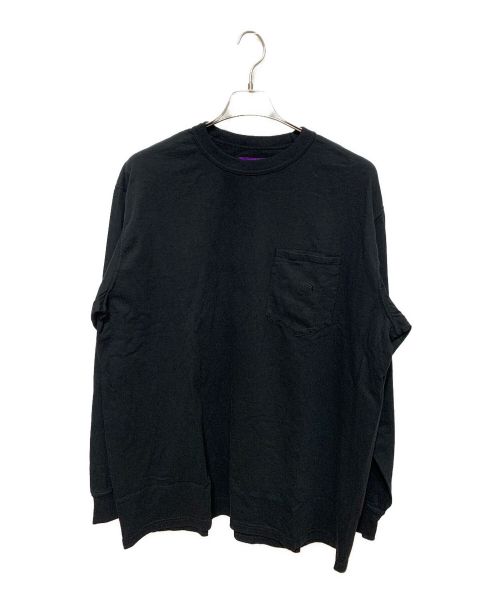 THE NORTHFACE PURPLELABEL（ザ・ノースフェイス パープルレーベル）THE NORTHFACE PURPLELABEL (ザ・ノースフェイス パープルレーベル) 7oz Long Sleeve Pocket Tee ブラック サイズ:XL 未使用品の古着・服飾アイテム