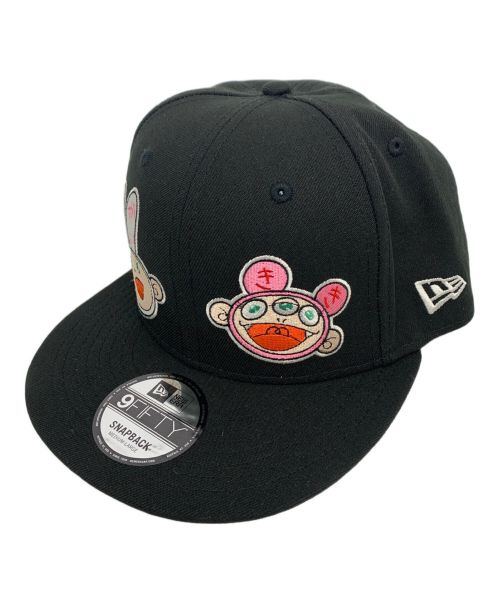 New Era（ニューエラ）New Era (ニューエラ) 村上隆 (ムラカミ タカシ) コラボ刺繍キャップ ブラック サイズ:M/L 未使用品の古着・服飾アイテム