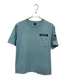 AVIREX（アヴィレックス）の古着「ポケットTシャツ」｜ブルー