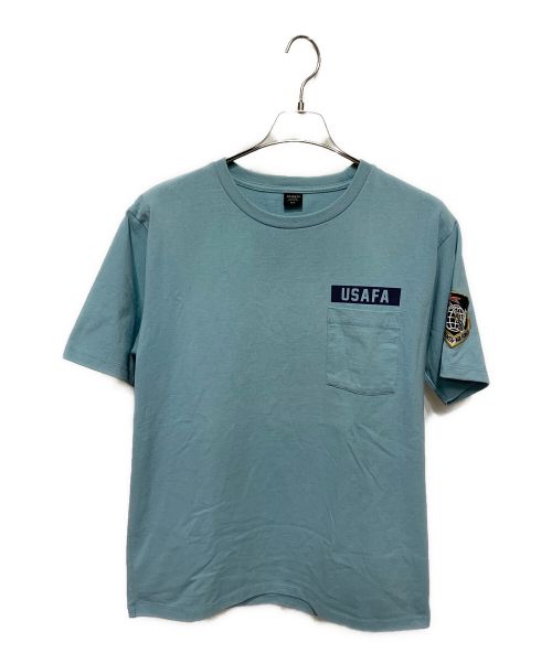 AVIREX（アヴィレックス）AVIREX (アヴィレックス) ポケットTシャツ ブルー サイズ:XLの古着・服飾アイテム
