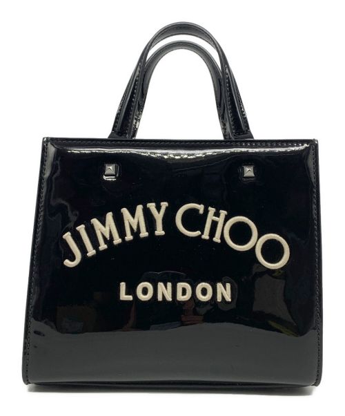 JIMMY CHOO（ジミーチュウ）JIMMY CHOO (ジミーチュウ) ヴァレンヌ スモール スタッズ ブラックの古着・服飾アイテム