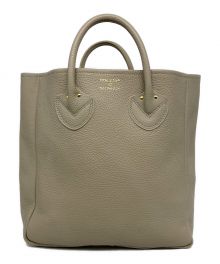 YOUNG & OLSEN The DRYGOODS STORE（ヤングアンドオルセン ザ ドライグッズストア）の古着「EMBOSSED LEATHER TOTE M」｜アイボリー