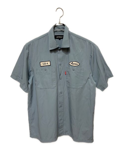 AVIREX（アヴィレックス）AVIREX (アヴィレックス) ワークシャツ U.S.N. スカイブルー サイズ:SIZE Lの古着・服飾アイテム